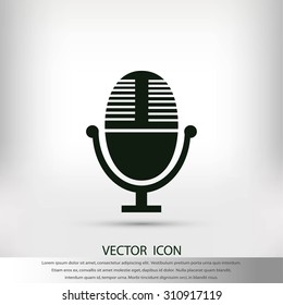 Vector microphone icon