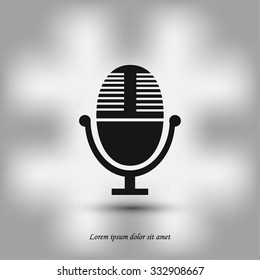 Vector microphone icon