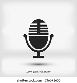 Vector microphone icon