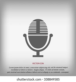 Vector microphone icon