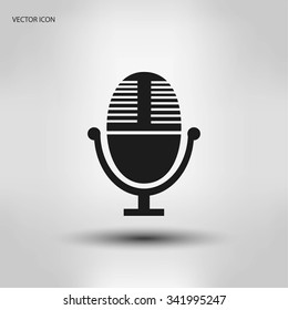 Vector microphone icon