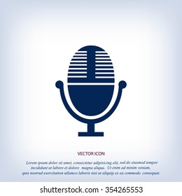 Vector microphone icon