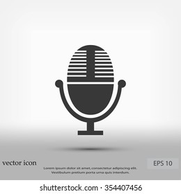 Vector microphone icon