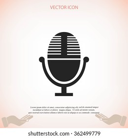 Vector microphone icon