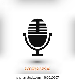 Vector microphone icon