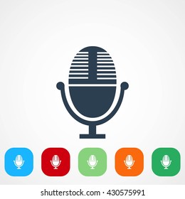 Vector microphone icon