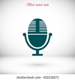 Vector microphone icon