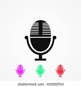 Vector microphone icon