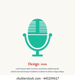 Vector microphone icon