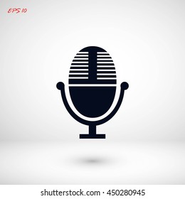 Vector microphone icon