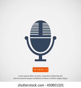Vector microphone icon