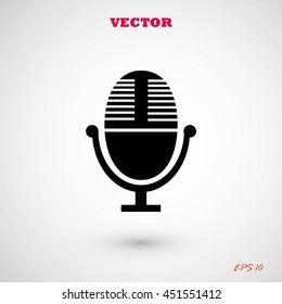 Vector microphone icon
