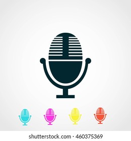 Vector microphone icon