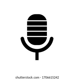 
Icono de micrófono del vector para los pasos 10
