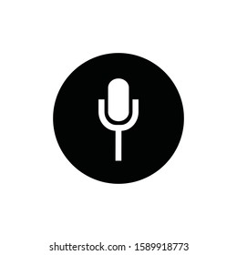 Vector microphone icon with a modern design
