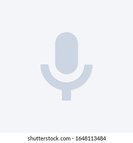 	
Vector microphone icon. Microphone shape. Element for design search app chat messenger or website.