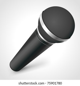 Vector microphone illustration