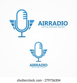 Vector microphone logo