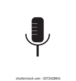 Vektormikrofon-Logo oder -Symbol oder -Logo
