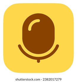 Vector microphone, podcast, recorder icon. Perfect for app and web interfaces, infographics, presentations, marketing, etc.