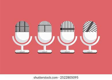 Vector microphone set in four variants