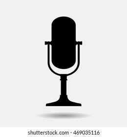 Vector of microphone symbol or icon