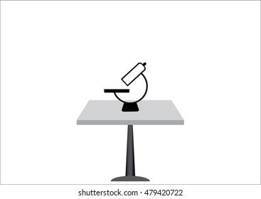Vector microscope icon
