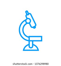 vector Microscope illustration icon for healthcare or medical services.