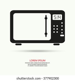 Vector of microwave symbol or icon