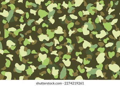 Vector Military Background. Abstract Vector Camoflage. Green Modern Pattern. Digital Brown Camouflage. Dirty Camo Print. Seamless Camo Brush. Hunter Grey Texture. Seamless Paint. Army Urban Canvas.