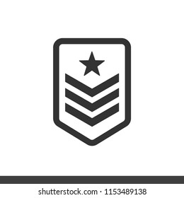 Vector military badge icon