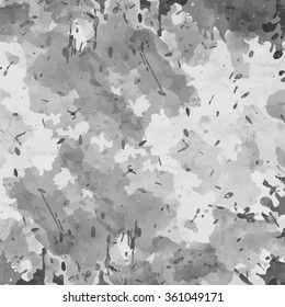 vector military camouflage pattern in grey colors. EPS