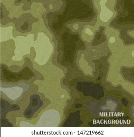 Vector Military Camouflage Texture Background.