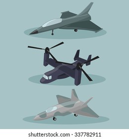  Vector Military different types of Airplanes  image design set for your illustration, postcards, posters, sticker, label and other design need. 