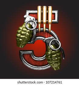 Vector military figure