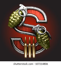 Vector military figure