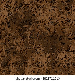Vector military ghillie camouflage seamless pattern with grass and leaves. Illustration can be used for wallpaper, pattern fills, web page background, print on fabric or wrapping paper