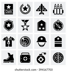 Vector Military Icon Set