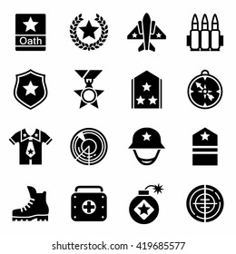 Vector Military icon set