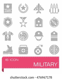 Vector Military icon set
