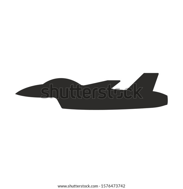 Vector military\
plane icon. Logo\
illustration.