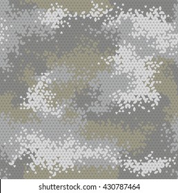 Vector Military Triangle Camo Seamless Pattern Stock Vector (Royalty ...