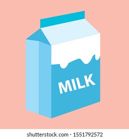 Vector milk box, milk icon, packaging,carton milk