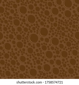 Vector Milk Brown Chocolate Bar Seamless Pattern. Sweet Food Background.