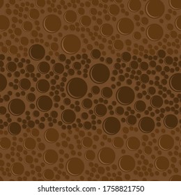 Vector Milk Brown Chocolate Bar Seamless Pattern. Sweet Food Background.