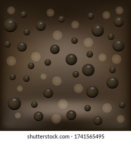 Vector Milk Brown Chocolate Pattern. Sweet Food Background.