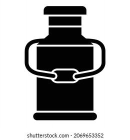 Diseño de iconos glifos de leche vectora
