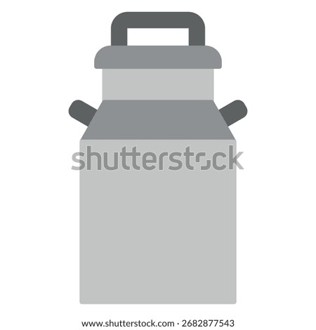 Vector Milk Can Icon – Farming and Agriculture Flat Style