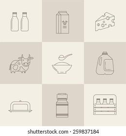 vector milk icon