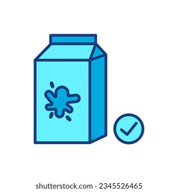 
VektorMilk-Symbol, Milchbehälter, Milchflache Illustration einzeln auf weißem Hintergrund. Symbolzeichen-Symbol, Vektorgrafik
